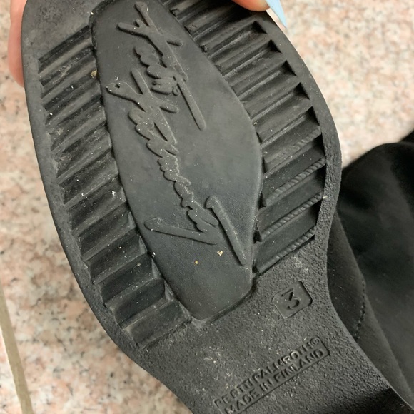 Black suede below the knee boots - Picture 5 of 7